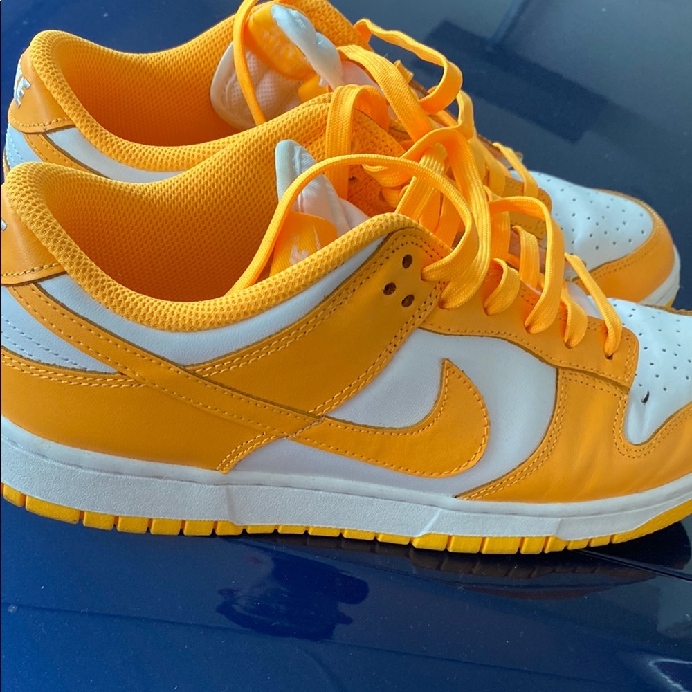 Nike Orange and White Sneakers